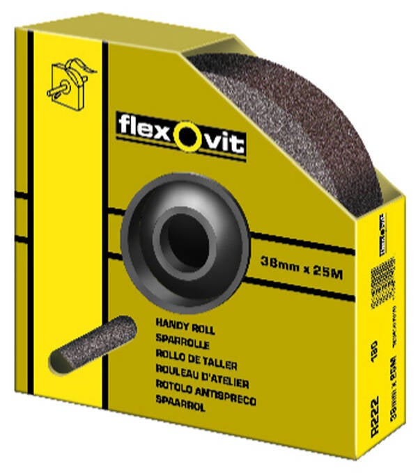 ROLLO TELA FLEXIBL DISPENSADOR FLEXOVIT 38MMX25M KF271 G100