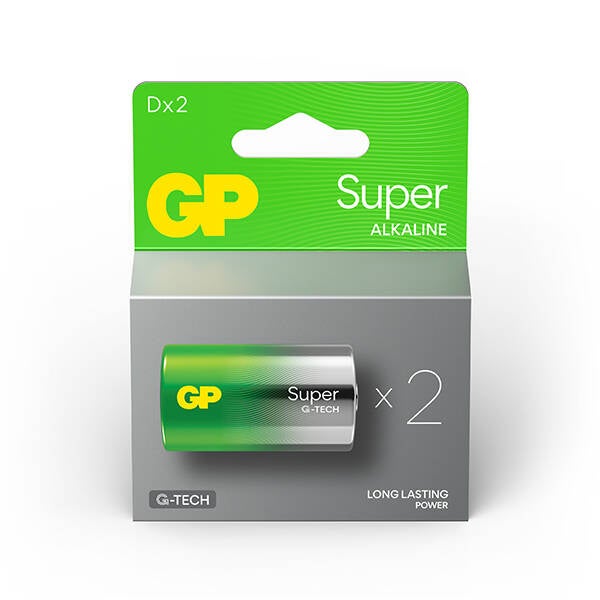 PILA ALCALINA LR20 BLISTER 2u GP 1,5 V G009