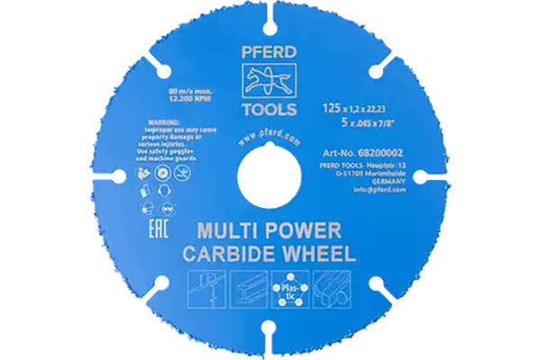 DISCO MULTIMATERIA POWER PFERD 125X22,23M 68200002