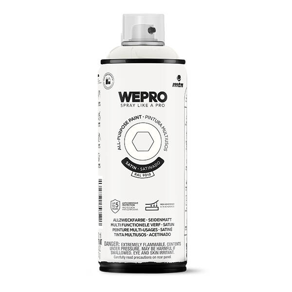 PINTURA AEROSOL BLANCO ESTELAR SATINADO MTN 400 ML EX014WP9010S
