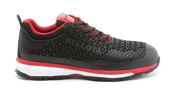 ZAPATO DEPORTIVO S3 NEGRO-ROJO BELLOTA 72223 CELL