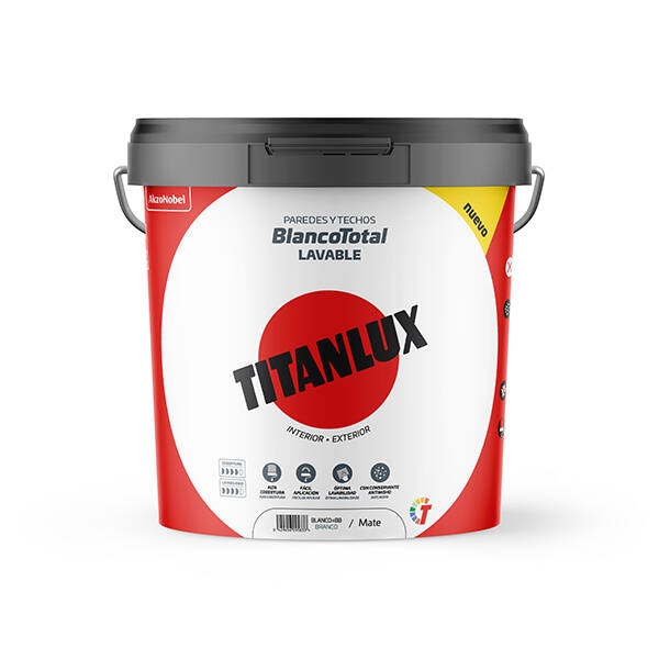 PINTURA PLASTICA BLANCO TOTAL TITANLUX 0,75 L 5994377
