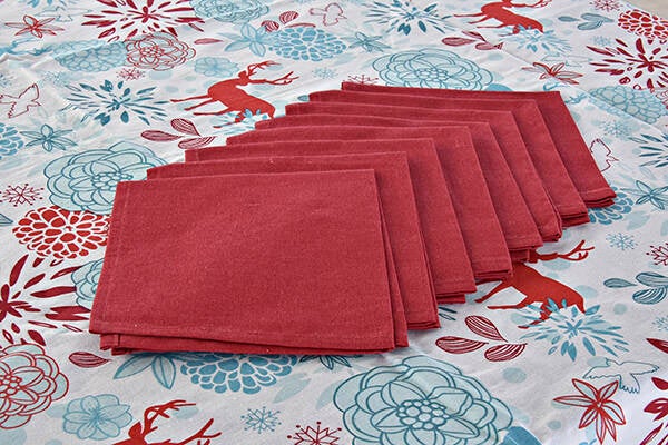 MANTEL + 8 SERVILLETAS ALGODON ITEM 150X250 CM NV197774