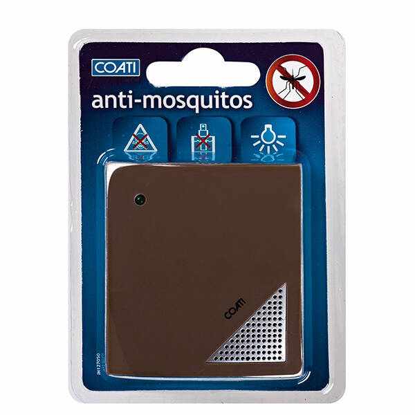 AHUYENTADOR MOSQUITOS GRIS ULTRASONIDOS COATI 25 M2 IN290201