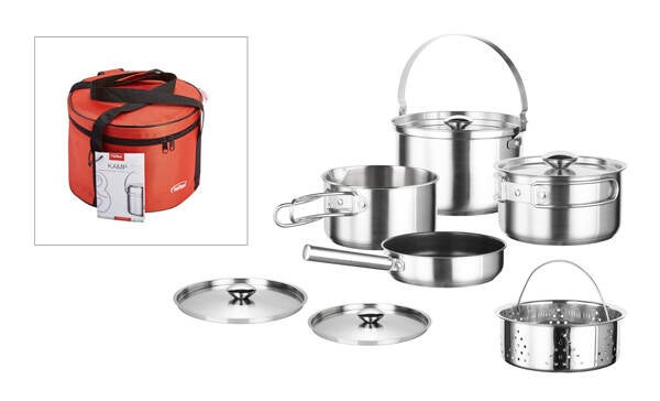 BATERIA COCINA INOX KAMP INOXIBAR 5 PZAS 61117