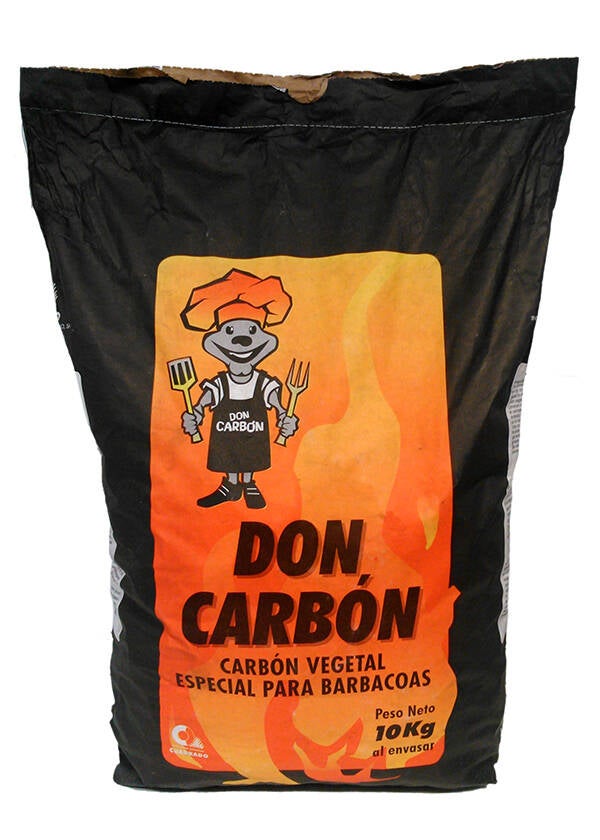 CARBON VEGETAL BARBACOA SACO CUADRADO 10 KG