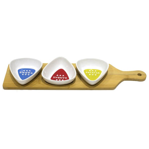 BOL APERITIVO SET-3 C/TABLA CMP 37X10 CM CMPKA1536