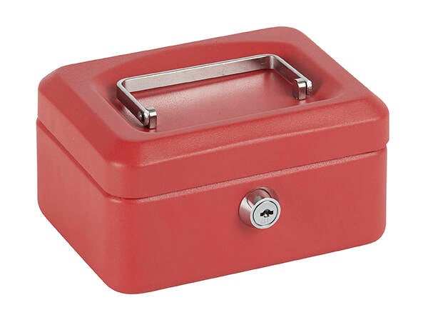 CAJA CAUDALES ROJO PROFER HOME 20X16X9CM PH1169