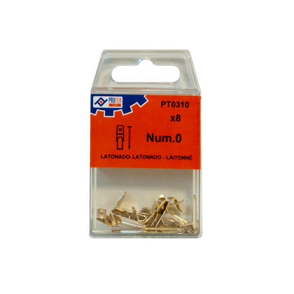 GANCHO CUELGACUADRO LATON C/7 PROFER TOP N.1 48340-PT0311