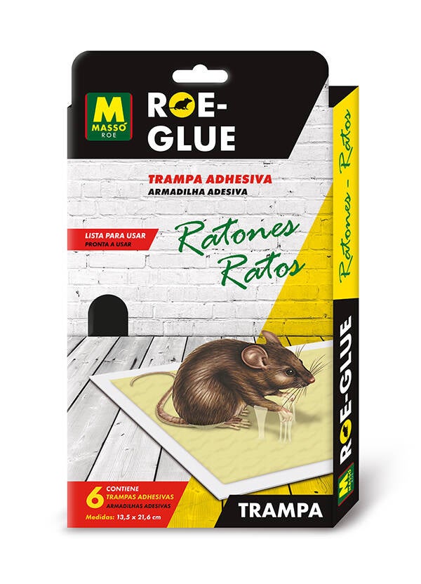 TRAMPA ADHESIVA RATONES 6ud MASSO - 231741