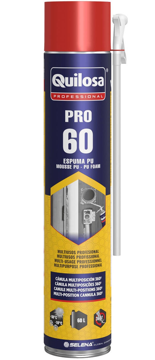 ESPUMA POLIURETANO CANUL PRO 60 QUILOSA 750 ML 10051334