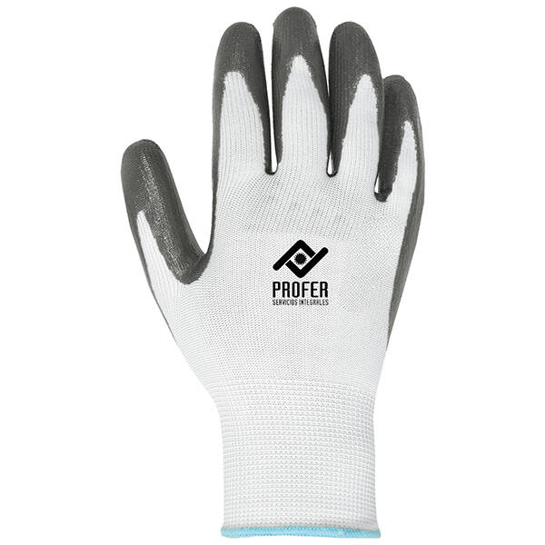 GUANTE DE NITRILO BLANCO/GRIS B/6 PROFER TOP CARTÓN