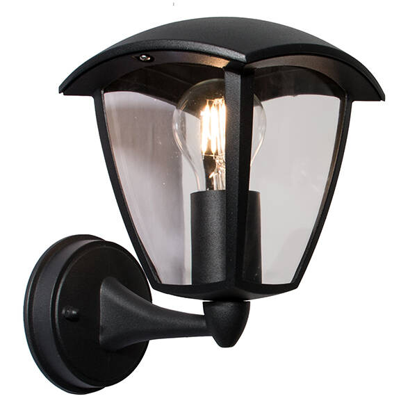 APLIQUE EXTERIOR ASCENDENTE NEGRO IP44 CRISTALRECORD 25 W 43-170-27-180