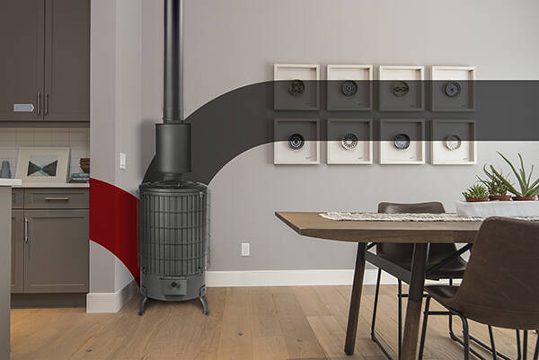 ESTUFA LEÑA ECODESIGN N.4 THECA 110 MM 6500034