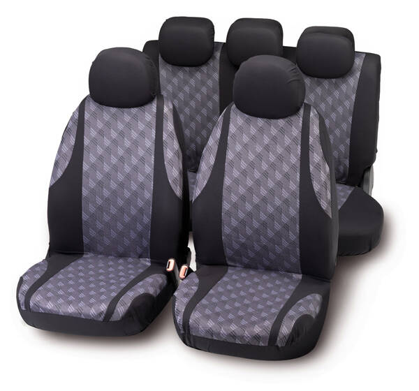 FUNDAS ELASTICAS JG NEGRO GRIS BOTTARI - 10023