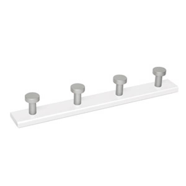 PERCHA MADERA 4P CROMO B.BLAN NESU - 913BLCV
