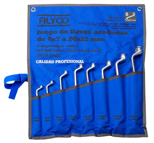 LLAVES ESTRELLA ACODADA JG 12 ALYCO 6-32 MM 191185