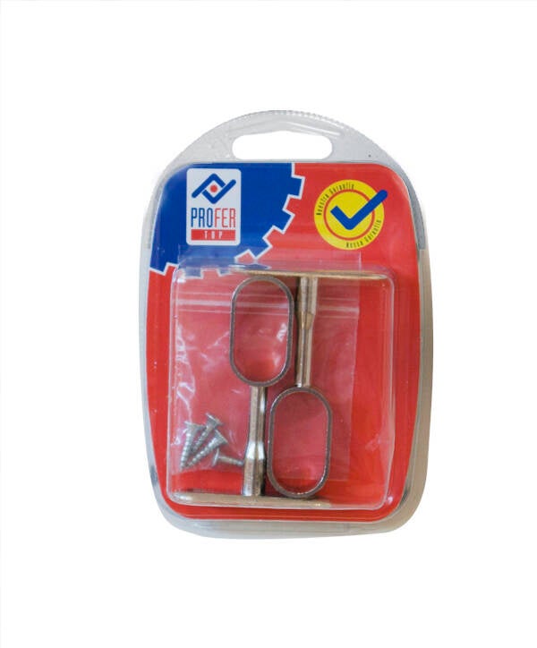 SOPORTE CENTRAL OVAL NIQUEL 2P PROFER TOP 30X15 MM PT0965