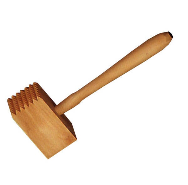 MAZA MADERA PICAR CARNE ALDAYA 26X9 CM 8031