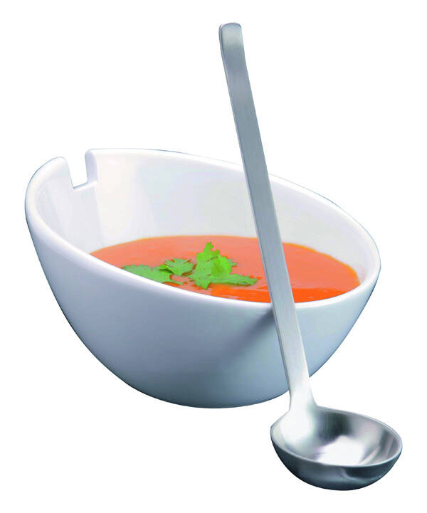 SALSERA C/CUCHARA PORCEL/INOX MINILAND - 5912