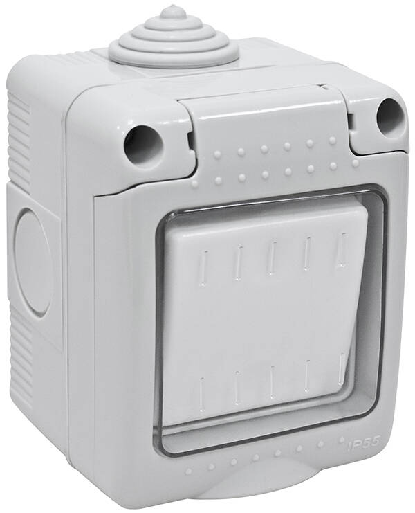 INTERRUPTOR SUPERFICIE ESTANCO IP55 PROFER HOME 10 A PH1461