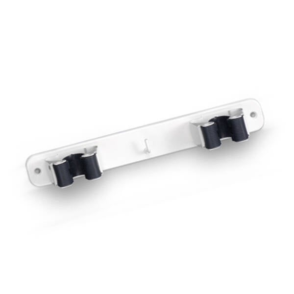 SUJETA ESCOBAS DOBLE BLANCO INOFIX - 3033-2