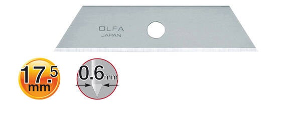 RECAMBIO HOJA TRAPEZOIDAL 5 H OLFA 18 MM SKB-2/5B
