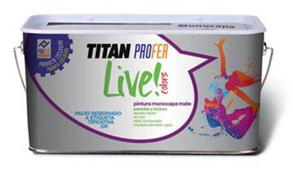 PINTURA PLAST.MATE  PROFER LIVE 4 L