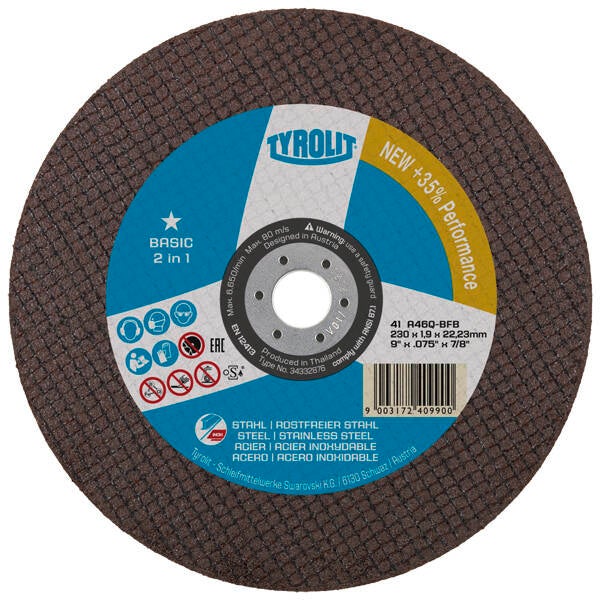 DISCO C INOX EXTRADELG TYROLIT BASIC 115X1MM 34332868 A60R-BFB
