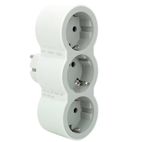 ADAPTADOR 3x2P+16A FRONTAL BLANCO/GRIS LEGRAND - 694518
