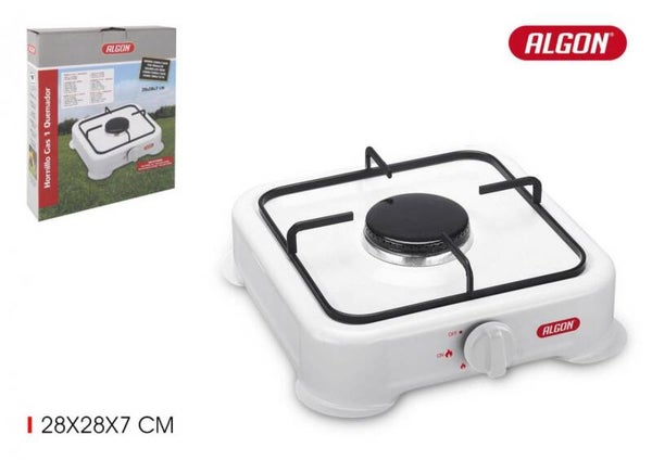 HORNILLO 1 FUEGO GAS 28X28X7CM ALGON BBQ