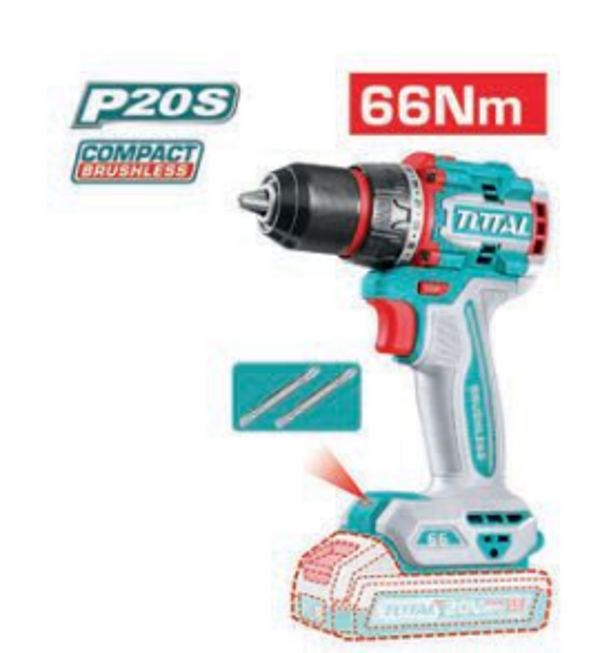 TALADRO ATORNILLADOR BRUSHLESS A BATERÍA MOD. TDLI206681