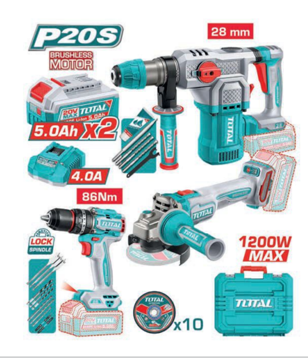 COMBO HERRAMIENTAS A BATERÍA MOD. TOSLI251195E
