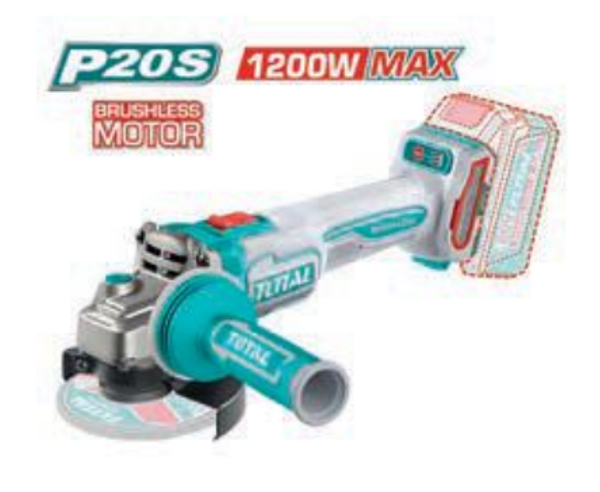 AMOLADORA BRUSHLESS A BATERÍA MOD. TAGLI212025E