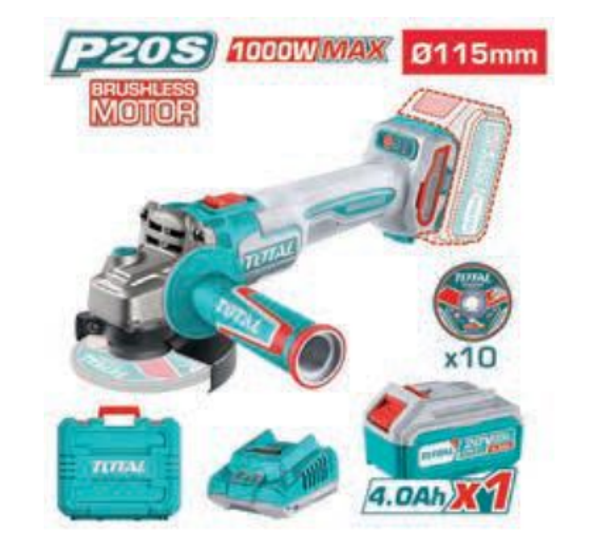 AMOLADORA BRUSHLESS A BATERÍA MOD. TAGLI271531E