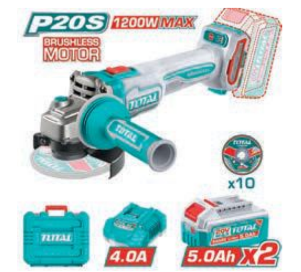 AMOLADORA BRUSHLESS A BATERÍA MOD. TAGLI2120252E
