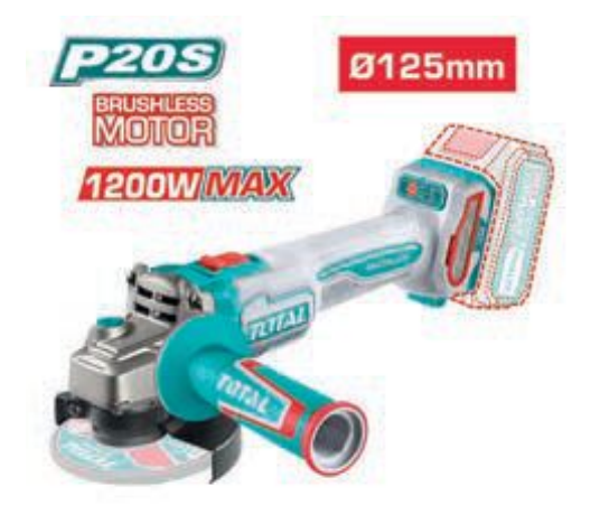 AMOLADORA BRUSHLESS A BATERÍA MOD. TAGLI221253
