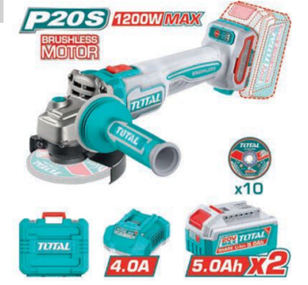 AMOLADORA BRUSHLESS A BATERÍA MOD. TAGLI2120272E