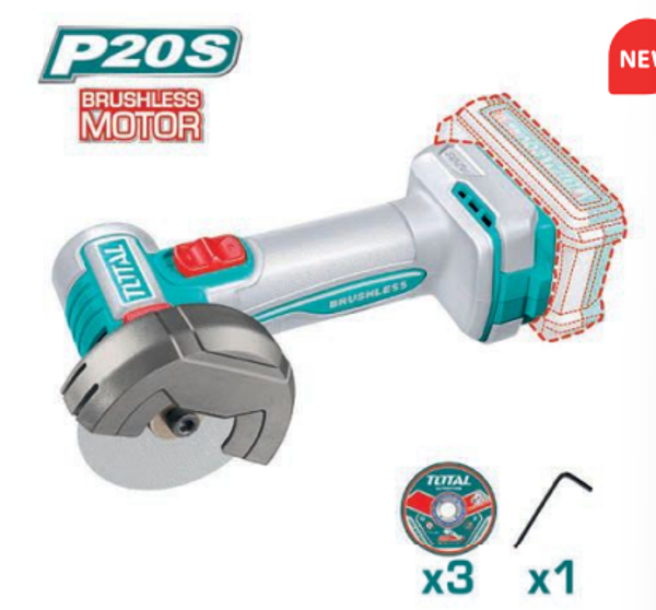 MINIAMOLADORA A BATERÍA MOD. TAGLI20762E