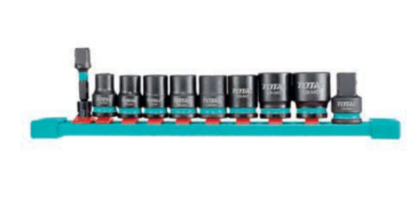 JUEGO DE 10 VASOS DE IMPACTO 3/8” MOD. THTISD38104