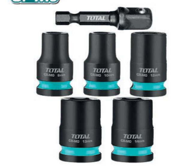 JUEGO DE 6 VASOS DE IMPACTO 3/8” MOD. THKISD38062