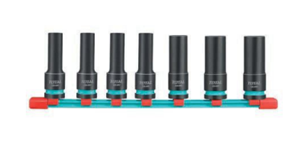 JUEGO DE 7 VASOS LARGOS DE IMPACTO 1/2” MOD. THKISD12073L