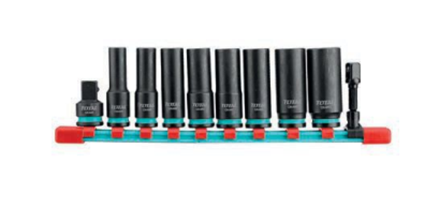 JUEGO DE 10 VASOS LARGOS DE IMPACTO 3/8” MOD. THKISD38106L