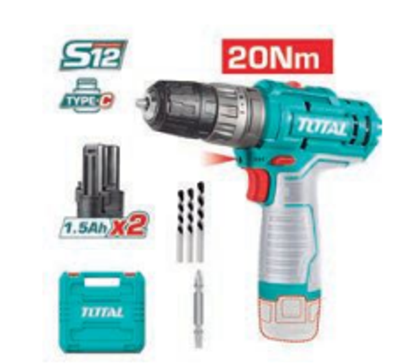 TALADRO COMBINADO A BATERÍA MOD. TIDLI12202