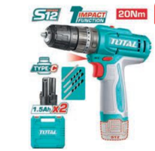 TALADRO COMBINADO A BATERÍA MOD. TIDLI12206E