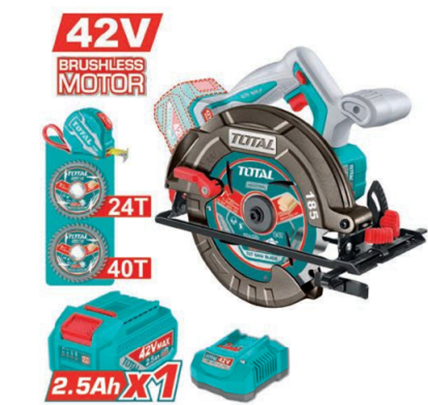 SIERRA CIRCULAR BRUSHLESS A BATERÍA MOD. TSLI4218511E