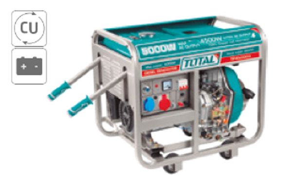 GENERADOR PORTÁTIL DIÉSEL ABIERTO 5.0 KW -  TRIFÁSICO MOD. TP450003