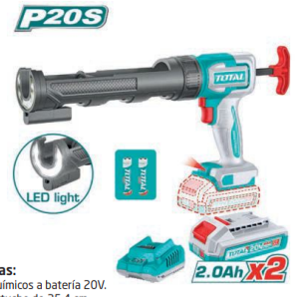 PISTOLA PARA QUÍMICOS A BATERÍA MOD. TCGLI20021E
