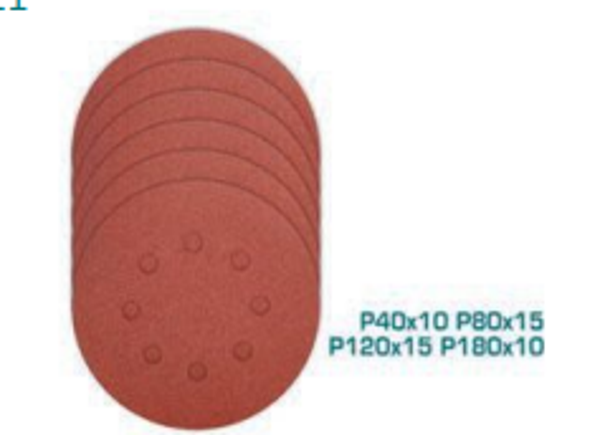 JUEGO DE 50 HOJAS LIJA REDONDA MOD. TAC7315011