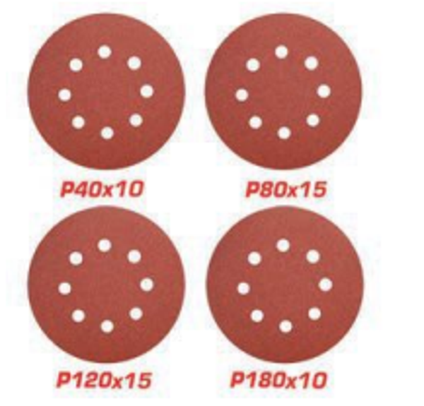 JUEGO HOJAS LIJA REDONDA MOD. TAC7312511